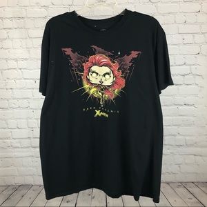 Women’s Pop! Tees X-men Dark Phoenix black t-shirt in size XL